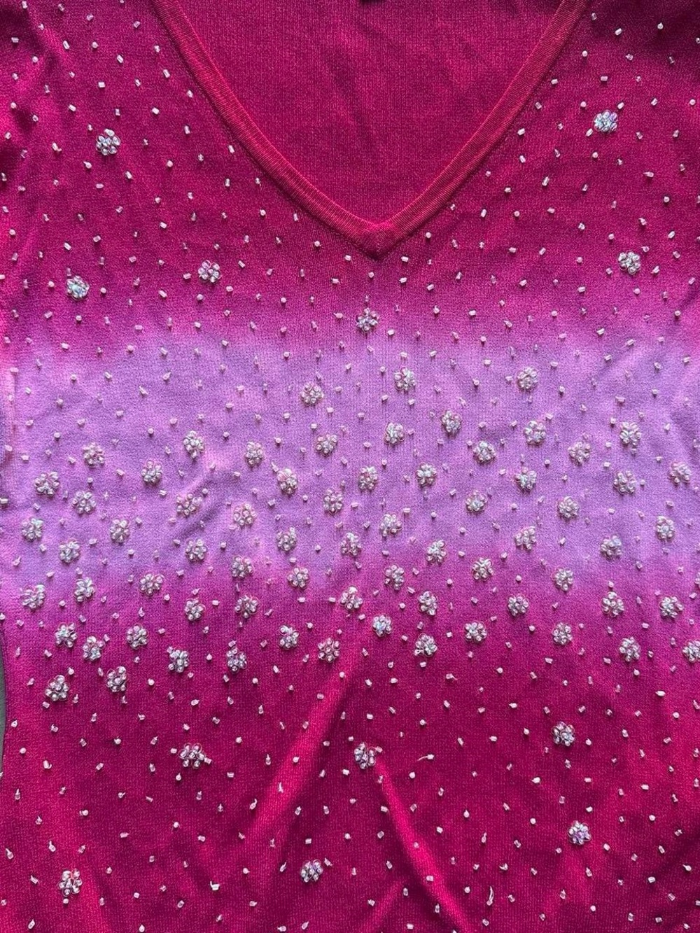 Pink beaded top - Picture 3 of 6